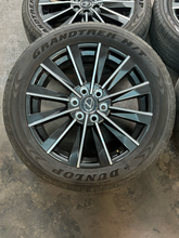 Load image into Gallery viewer, Set of Used OEM 22" '24-'26 Lexus GX550 Luxury+ Wheels 265/50R22 Dunlop HT31 LT
