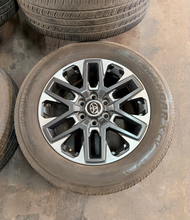 Load image into Gallery viewer, Set of Four Used OEM '20" Toyota Tundra Wheels 265/60R20 Yokohama XCV Tires LT
