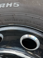Load image into Gallery viewer, OEM '19-'26 RAM 3500 Dually 17" Used Night Edition Black Wheels on 235/80R17 LT
