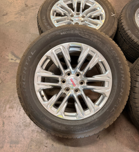 Load image into Gallery viewer, Set of Used Polished 20" '00-'26 GMC Sierra 1500 Wheels 275/60R20 Continental LT
