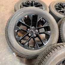 Load image into Gallery viewer, Set of 5 Used '07-'26 Jeep Wrangler Black 20" Wheels 275/55R20 Bridgestone HL LT
