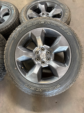 Load image into Gallery viewer, Set of 4 Used '19-'26 RAM 1500 20" OEM Wheels on 275/55R20 Falken Wildpeak AT LT
