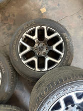 Load image into Gallery viewer, OEM '19-'26 RAM 1500 Charcoal Machined Used Rims 275/55R20 Bridgestone Tires LT
