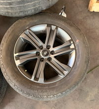 Load image into Gallery viewer, Set of Used '05-'26 Ford F150 Dark Grey Wheels 275/60R20 Hankook Dynapro AT2 LT
