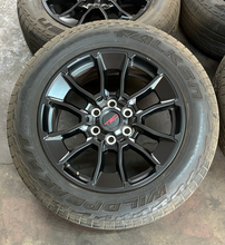 Load image into Gallery viewer, Set of 4 Used 20" OEM '22-'26 Toyota Tundra TRD Pro Wheels 265/60R20 Falken LT
