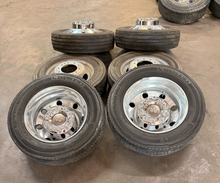 Load image into Gallery viewer, Set of Used '05-'26 Ford F450 F550 19.5" King Ranch Wheels 225/70R19.5 Tires LT
