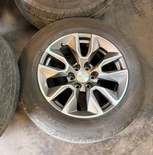 Load image into Gallery viewer, Set of Used '00-'26 Chevrolet Silverado 1500 RST Wheels 275/60R20 Continental LT
