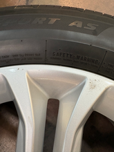 Load image into Gallery viewer, Set of 4 Used OEM 18" Silver '18-'21 BMW X3 Wheels on 225/60R18 Bridgestone H/P
