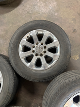 Load image into Gallery viewer, OEM '05-'26 RAM 2500 20" Polished Used Wheels on 285/60R20 Michelin Defender LT
