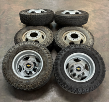 Load image into Gallery viewer, OEM '11-'26 Chevrolet Silverado 3500 DRW 17" Wheels 235/80R17 Mismatch Tires LT
