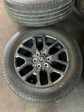 Load image into Gallery viewer, OEM '22-'26 Toyota Tundra 20" Dark Charcoal Used Wheels 265/60R20 Bridgestone LT

