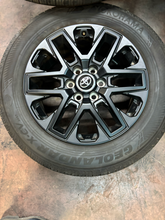 Load image into Gallery viewer, Set of OEM Takeoff 20" Black '22-'26 Toyota Tundra Wheels 265/60R20 Yokohama LT
