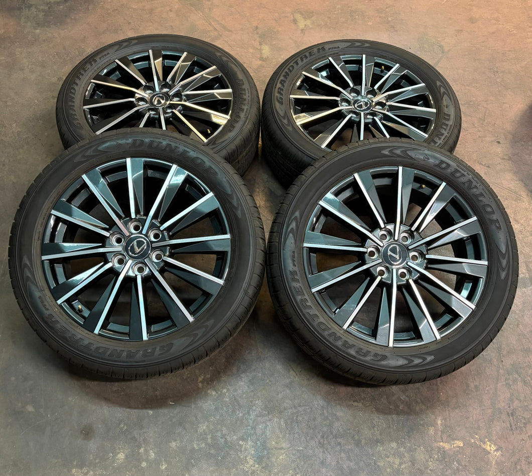 Set of Four OEM '24-'25 Lexus GX550 Luxury+ Wheels on 265/50R22 Dunlop Tires LT