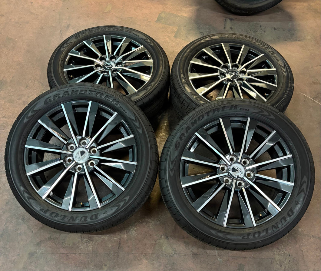 Set of Used '24-'25 Lexus GX550 Luxury+ OEM Wheels Grandtrek 265/50R22 Tires LT