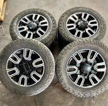 Load image into Gallery viewer, Set of 4 Used OEM &#39;11-&#39;24 GMC Sierra 2500 3500 Wheels on 275/65R20 Cooper AT3 LT
