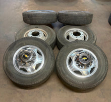 Load image into Gallery viewer, Used Set of Six '11-'26 Chevrolet 3500 Dually 17" Wheels 235/80R17 Michelin LT
