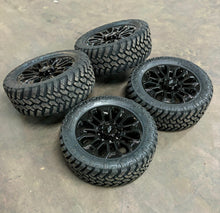 Load image into Gallery viewer, Set of 4 22&quot; Black &#39;11-&#39;25 Chevy 2500 Rims 35/12.50R22 Trail Grapplers &amp; Sensors
