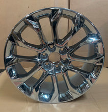 Load image into Gallery viewer, Single OEM GM 22x9 Chrome '25-'26 Yukon Chevy Suburban Tahoe SSI Wheel 84802385
