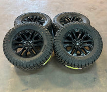 Load image into Gallery viewer, Set of 4 &#39;05-&#39;25 Ford F150 20&quot; Gloss Black Rims on 35/12.50R20 Kenda Klever RT F
