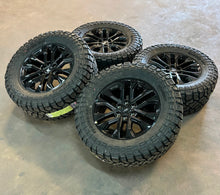 Load image into Gallery viewer, Set of 4 &#39;05-&#39;25 Ford F150 20&quot; Gloss Black Rims on 35/12.50R20 Kenda Klever RT F
