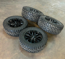 Load image into Gallery viewer, Set of 4 &#39;05-&#39;25 Ford F150 20&quot; Gloss Black Rims on 35/12.50R20 Kenda Klever RT F
