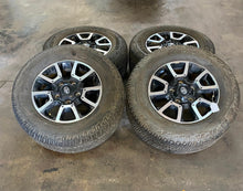 Load image into Gallery viewer, Set of Four Used OEM 18&quot; &#39;07-&#39;21 Toyota Tundra Wheels on 275/65R18 Michelins LT
