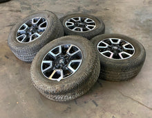 Load image into Gallery viewer, Set of Four Used OEM 18&quot; &#39;07-&#39;21 Toyota Tundra Wheels on 275/65R18 Michelins LT
