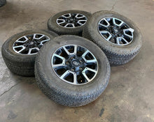 Load image into Gallery viewer, Set of Four Used OEM 18&quot; &#39;07-&#39;21 Toyota Tundra Wheels on 275/65R18 Michelins LT
