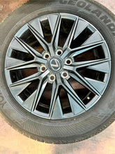 Load image into Gallery viewer, Set of 4 New Takeoff &#39;24 Lexus LX600 20&quot; Wheels 265/55R20 Yokohama Geolander LT
