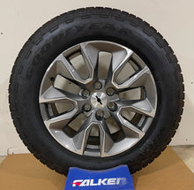 Load image into Gallery viewer, Set of Takeoff &#39;00-&#39;25 Chevy Silverado RST 1500 20&quot; Wheels 275/60R20 Goodyear AT
