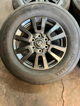 Load image into Gallery viewer, Set of 4 Used &#39;22-&#39;25 Tundra Land Cruiser Wheels 245/70R18 Yokohama XCV Tires LT
