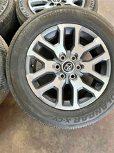 Load image into Gallery viewer, Set of Four Used 20&quot; &#39;22-&#39;25 Toyota Tundra Machined Wheels 265/60R20 Yokohama LT
