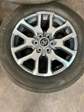 Load image into Gallery viewer, Set of Four Used 20&quot; &#39;22-&#39;25 Toyota Tundra Machined Wheels 265/60R20 Yokohama LT
