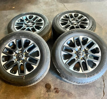 Load image into Gallery viewer, Set of 4 OEM Takeoff 20&quot; &#39;22-&#39;25 Toyota Tundra Wheels 265/60R20 Yokohama X-CV LT
