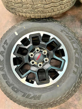 Load image into Gallery viewer, Set of Four OEM &#39;25 Toyota 4Runner TRD Rims 265/70R17 Falken Wildpeak AT3W LT
