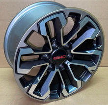 Load image into Gallery viewer, Set of New &#39;00-&#39;25 GMC Sierra 1500 Yukon 18&quot; Satin Graphite GM Wheels TPMS Lugs
