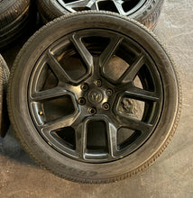 Load image into Gallery viewer, Set of Four Used Matte Black 22&quot; &#39;19-&#39;25 RAM 1500 Wheels Only 2727 Ships Free LT
