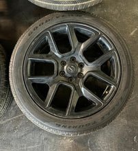 Load image into Gallery viewer, Set of Four Used Matte Black 22&quot; &#39;19-&#39;25 RAM 1500 Wheels Only 2727 Ships Free LT
