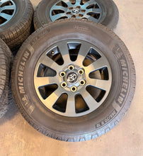 Load image into Gallery viewer, Set of 4 OEM Used '24-'26 Toyota Land Cruiser Wheels 265/70R18 Michelin Trail LT
