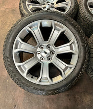 Load image into Gallery viewer, Set of 4 OEM &#39;00-&#39;18 Silverado 1500 Tahoe Wheels 285/45R22 Falken Wildpeak AT3WA
