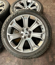 Load image into Gallery viewer, Set of 4 OEM &#39;00-&#39;18 Silverado 1500 Tahoe Wheels 285/45R22 Falken Wildpeak AT3WA
