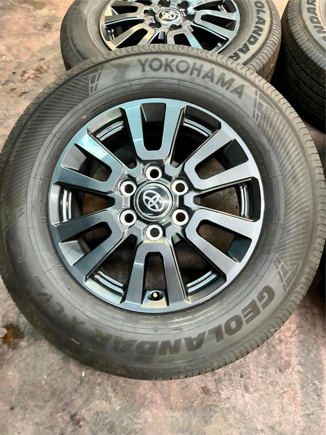 Set of Used '22-'25 Tundra Land Cruiser OEM Wheels 245/70R18 Yokohama Tires LT