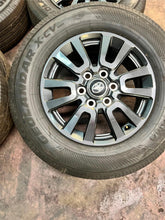 Load image into Gallery viewer, Set of Used &#39;22-&#39;25 Tundra Land Cruiser OEM Wheels 245/70R18 Yokohama Tires LT
