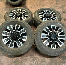 Load image into Gallery viewer, Set of 4 Used 20&quot; &#39;11-&#39;25 GMC Denali Ultimate 2500 Wheels 275/65R20 Goodyear LT
