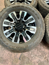 Load image into Gallery viewer, Set of 4 Used 20&quot; &#39;11-&#39;25 GMC Denali Ultimate 2500 Wheels 275/65R20 Goodyear LT
