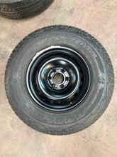 Load image into Gallery viewer, Single OEM '21-'26 Ford Bronco Black 17" Steel Wheel 265/70R17 Bridgestone Tire
