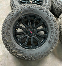 Load image into Gallery viewer, Set of Used 18&quot; &#39;00-&#39;24 GMC Sierra 1500 Rims 275/70R18 Goodyear Territory MT LT
