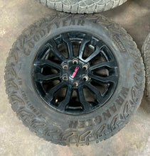 Load image into Gallery viewer, Set of Used 18&quot; &#39;00-&#39;24 GMC Sierra 1500 Rims 275/70R18 Goodyear Territory MT LT
