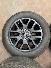 Load image into Gallery viewer, Set of Used 20" '22-'26 Toyota Tundra Dark Charcoal OEM Rims 265/60R20 Yokohama
