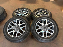 Load image into Gallery viewer, Set of Used OEM 20" Grey Machined '22-'26 Toyota Tundra Rims 265/60R20 Tires LT
